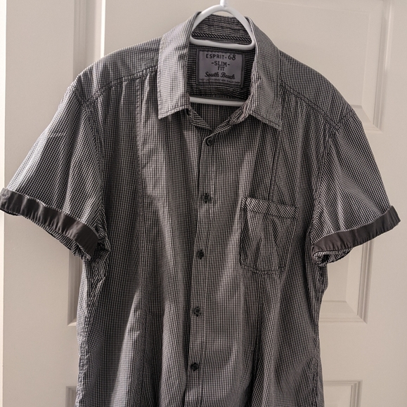 Esprit 68 South Beach Short Sleeve Shirt (L) Slim Fit - Picture 2 of 4